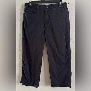 Havana Jacks Cafe Stretch Black Capri Pants Woman's Sz 10 W/4 Pockets Belt Loops